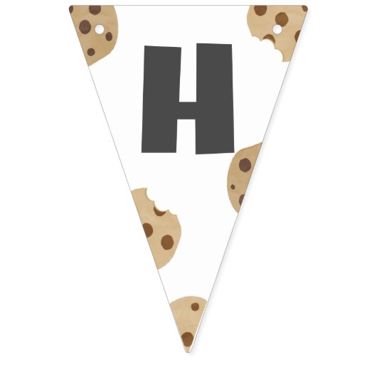 Melk en koekjes Verjaardag Bunting Banner Decor (Tweede vlag)