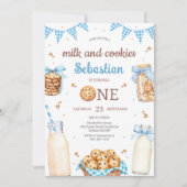 Melk en Koekjes Verjaardag Kaart (Voorkant)