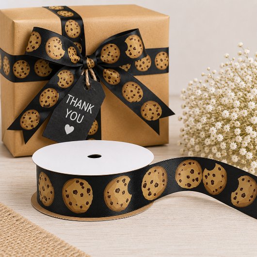 Melk en Koekjes Verjaardag Satijnen Lint | Chocola