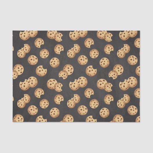 Melk en koekjes Verjaardag Tissue Papier | Chocola (Voorkant)