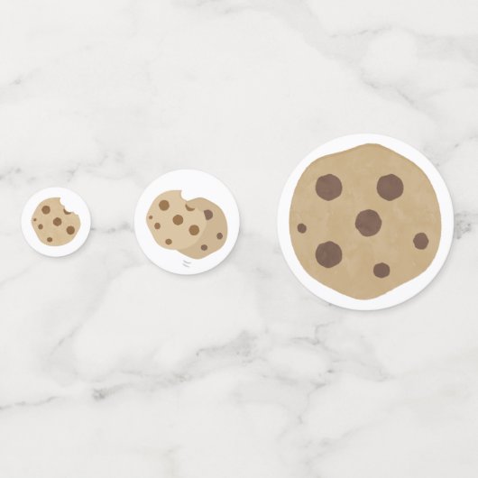 MELK EN KOEKJES VERJAARDAGSFEEST DECOR CONFETTI (Achterkanten)