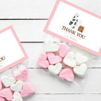 Melk en koekjes Verjaardagsfeestgunst trakteer top Visitekaartje