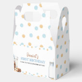 Melk en koekjes verjaardagsfeestje gunstbox bedankdoosjes (Geopend)