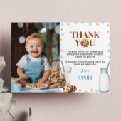 Melk En Koekjes Verjaardagsfoto Bedankkaart