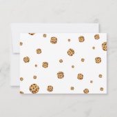 Melk en koekjes Verjaardagsfoto Dank u kaart (Achterkant)