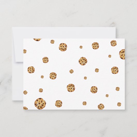 Melk en koekjes Verjaardagsfoto Dank u kaart (Achterkant)