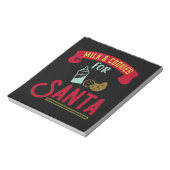 Melk en koekjes voor de Kerstman Notitieblok (Linkerzijde)