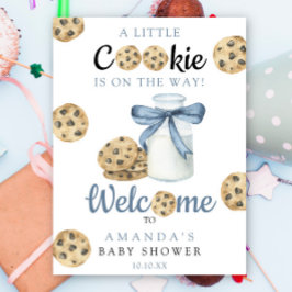 Melk en koekjes welkom Baby shower partij Poster