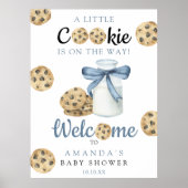 Melk en koekjes welkom Baby shower partij Poster (Voorkant)