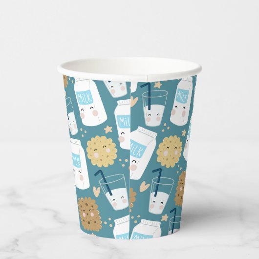 Melk- en koekjespapierbekertjes papieren bekers (Rechts)