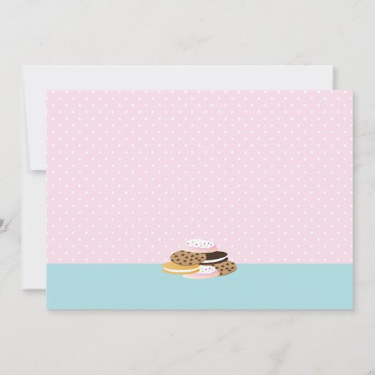 Melk- en koekjespartij (roze) kaart (Achterkant)