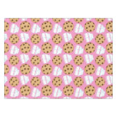 Melk- en koekjespatroon tafelkleed (Voorkant (Horizontaal))