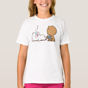 Melk en Mocha Beer Slapen T-shirt