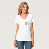 melk en mocha t-shirt (Voorkant volledig)