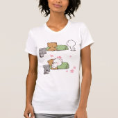 melk en mocha t-shirt (Voorkant)