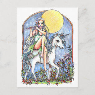 Melk en onicorn briefkaart