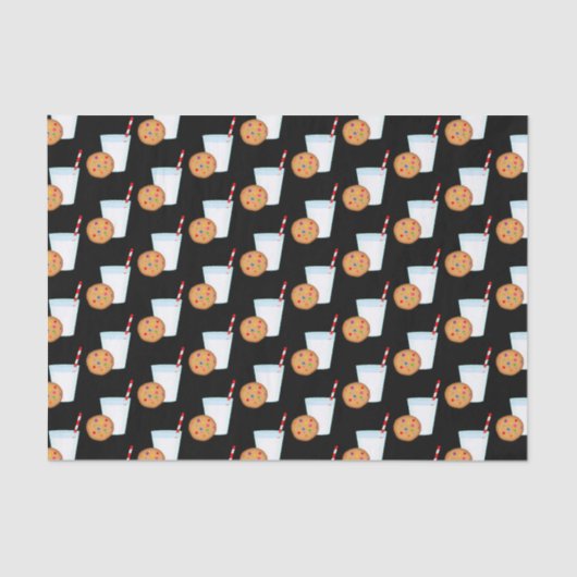 Melk en Regenboog Chocolade Chip Cookie Tissuepapier (Voorkant)