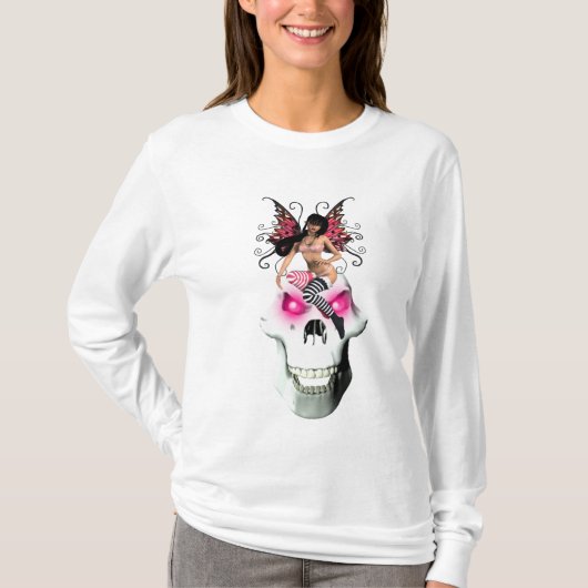 Melk en T-shirt van de schedel (Voorkant)