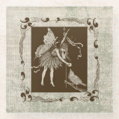  Melk en vogel Glazen Onderzetter (Voorkant)