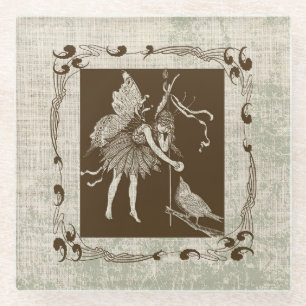  Melk en vogel Glazen Onderzetter