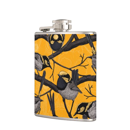 Melk, geel heupfles (Links)