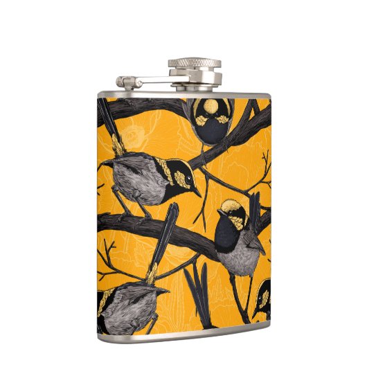 Melk, geel heupfles (Rechts)