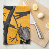 Melk, geel theedoek (Quarter Fold)