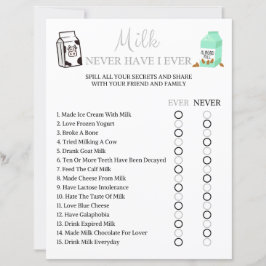 Melk heb ik nog nooit gespeeld