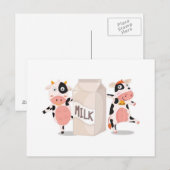 Melk het briefkaart (Voorkant / Achterkant)