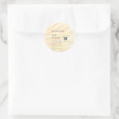 Melk honing soja kaars bedrijf voeg q r code tekst ronde sticker (Tas)
