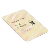 Melk honing soja kaars business voeg q r code teks magneet (Rechterzijde)