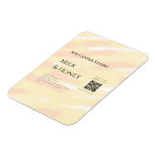 Melk honing soja kaars business voeg q r code teks magneet (Linkerzijde)