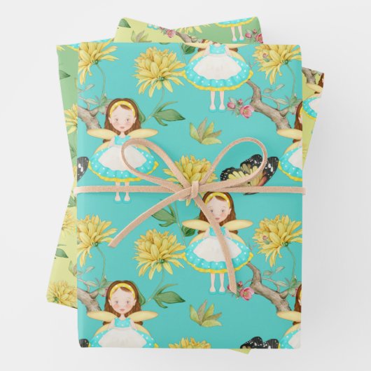 Melk in blauwe jurk inpakpapier vel (In situ)