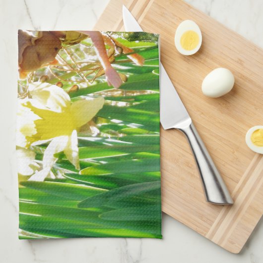 Melk in bloemen theedoek (Quarter Fold)