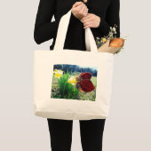 Melk in de Daffodils Grote Tote Bag (Voorkant (product))