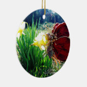 Melk in de Daffodils Keramisch Ornament (Rechts)