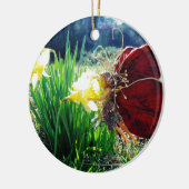 Melk in de Daffodils Keramisch Ornament (Links)