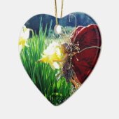 Melk in de Daffodils Keramisch Ornament (Links)