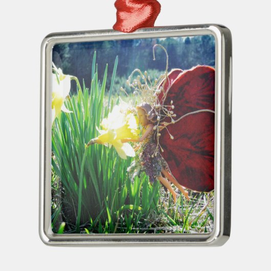 Melk in de Daffodils Metalen Ornament (Links)