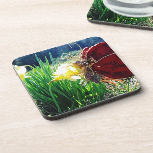 Melk in de Daffodils Onderzetter (Linkerzijde)