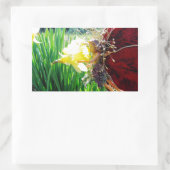 Melk in de Daffodils Rechthoekige Sticker (Tas)