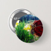 Melk in de Daffodils Ronde Button 5,7 Cm (Voorkant /achterkant)
