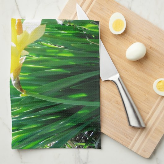 Melk in de Daffodils Theedoek (Quarter Fold)