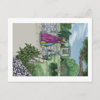 Melk in de tuin briefkaart