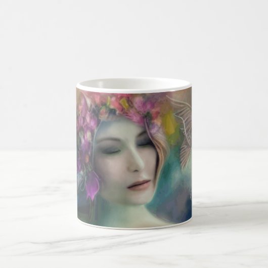 Melk in de Waterverf van de bloem Koffiemok (Center)