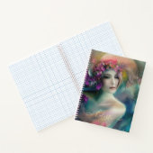 Melk in de Waterverf van de bloem Notitieboek (Binnen)