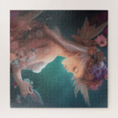 Melk in de Waterverf van de moonlight-tuin Legpuzzel (Horizontaal)