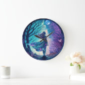 Melk in een Magical Forest Clock Grote Klok (Huis)