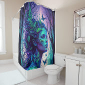 Melk in een Magical Forest Shower Curtain Douchegordijn (In situ)
