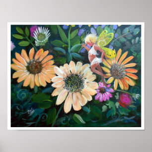 Melk in mijn tuin poster